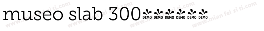 museo slab 300字体转换